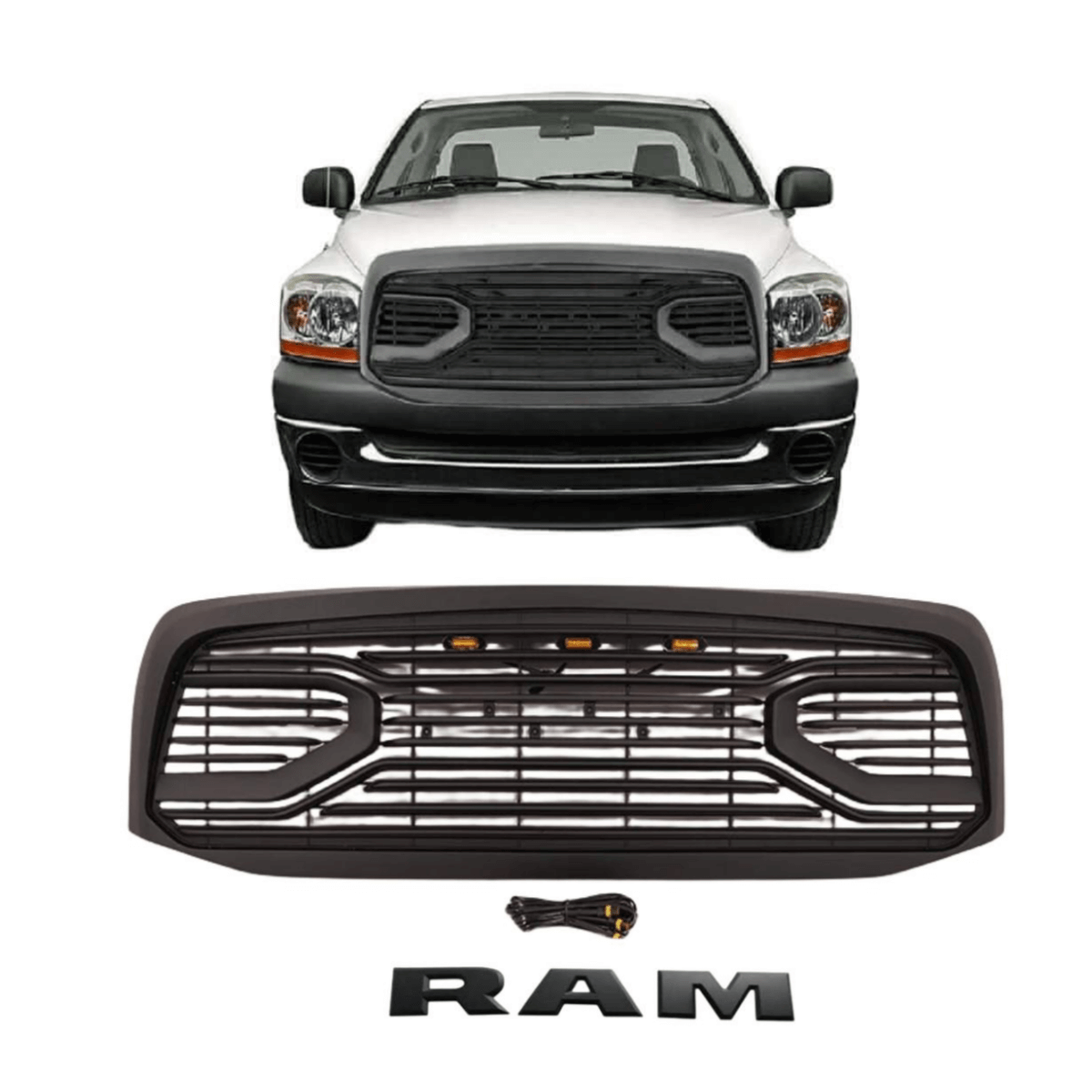 2006 2007 2008 Dodge RAM 1500 Grille Big Horn With Letters 2006 2007 2008 Dodge RAM 1500 Grille Big Horn With Letters