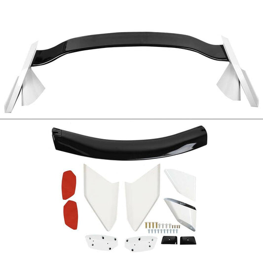 2016-2021 HONDA CIVIC 4 DOOR SEDAN 2 TONE WHITE BLK TYPE R STYLE SPOILER WING