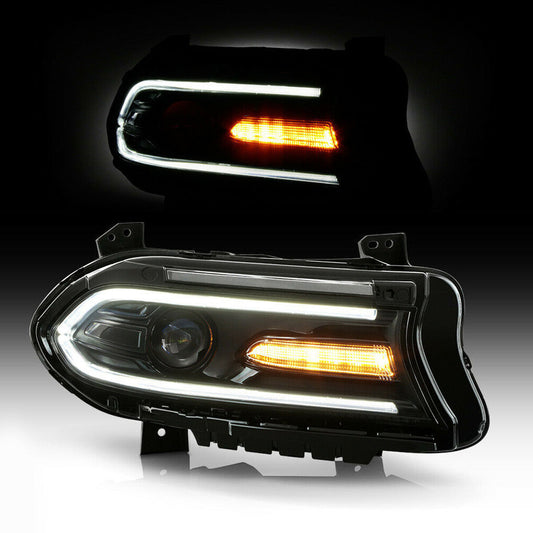 2015-2021 Dodge Charger Headlight Halogen LED DRL Projector Right Passenger