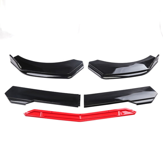 Chevrolet Camaro SS Front Bumper Lip Spoiler Splitter Body Glossy Black+Red