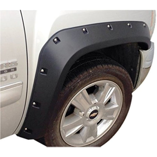 2007-2013 Chevrolet Silverado Fender Flares (Short Bed (5'8') Models) Full 4 Piece Set Bolt-On Style