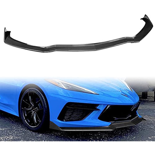 Front Lip Compatible with 2020 - 2023 Chevy Corvette C8 (Painted Carbon)