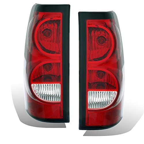 2003-2006 Chevy Silverado OE Style Ruby Red Taillights w/Bulb and Harness Set