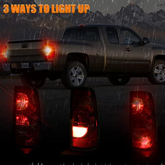 2003 2004 2005 2006 Chevy Silverado 1500 2500 3500 Taillights With Bulbs