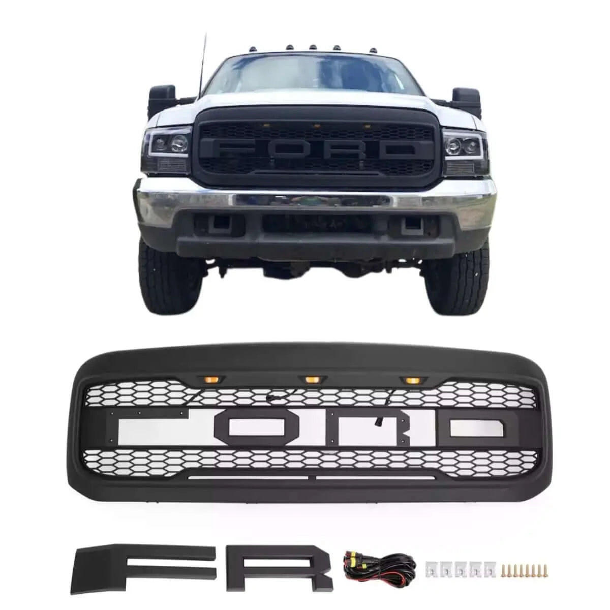 Ford F250 F350 F450 Grill 1999-2004 Raptor Style Replacement