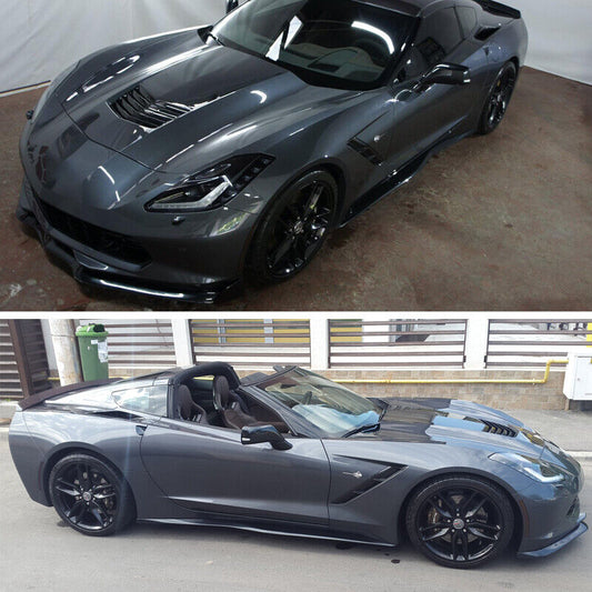 2014-2019 Corvette C7 Z06 Side Skirts Stingray Rocker Panels Carbon Style
