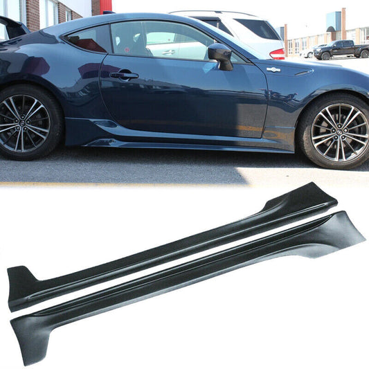 2012-2021 Toyota 86 Scion FRS Subaru BRZ Extension Side Skirts Matte Black