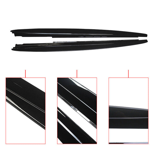 2017-2023 BMW 5 Series G30 G31 M Sport Side Skirts Extension Gloss Black