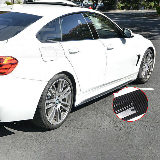 2014-2020 BMW F32 F33 F36 4 Series Side Skirts Extension Lip Carbon Fiber Style