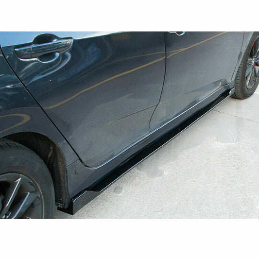2016-2021 Honda Civic Sedan Hatchback Side Skirts Extension Gloss Black