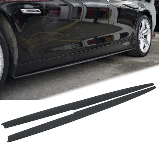 2011-2016 BMW 5 Series F10 528i 535i 550i Extension Side Skirts Matte Black