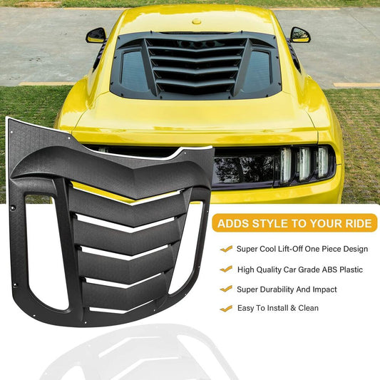Ford Mustang 2015-2021 Rear and Side Window Louvers Windshield Sun Cover