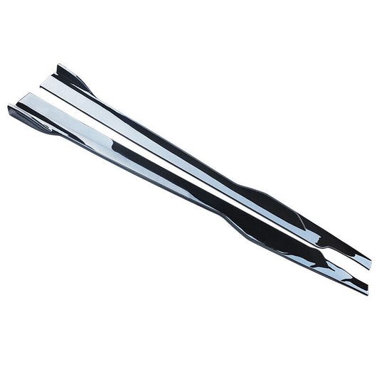 Dodge Charger 2015-2018 SRT 2019-2023 RT Scat Pack Side Skirts Extension Gloss Black