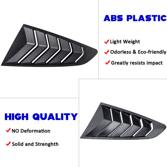 Ford Mustang 2015-2021 2PCS Side Window Louvers Sunshade Cover