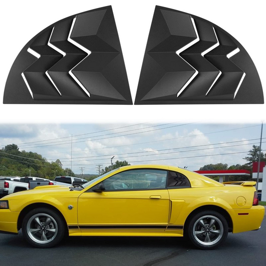 Ford Mustang 1999-2004 Quarter Side Window Louvers Windshield Scoop Louver