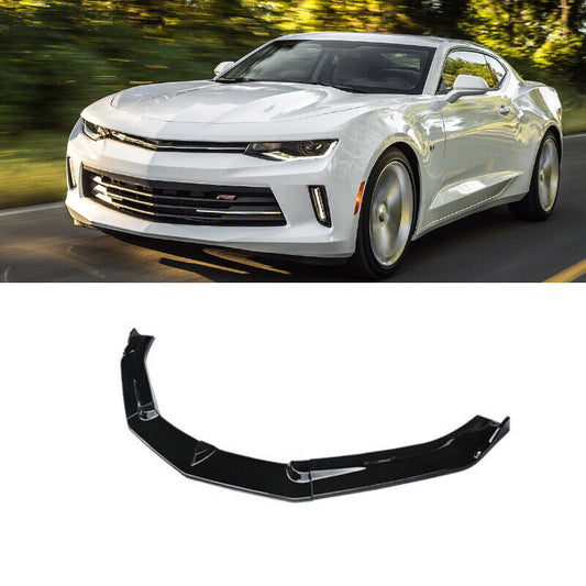 2016-2018 Chevrolet Camaro Spoiler Splitter Front Bumper Lip Gloss Black