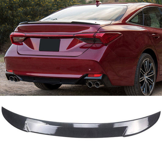 2019-2023 Toyota Avalon Carbon Fiber Print Rear Trunk Spoiler Splitter Wing