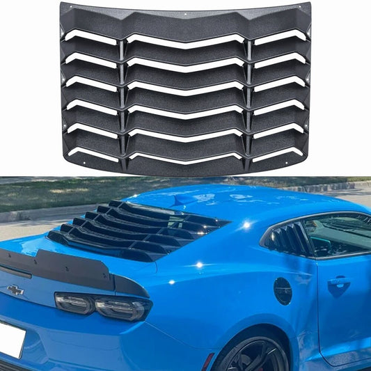 Chevy Chevrolet Camaro 2016-2023 Rear Window Louver Sun Shade Vent Cover