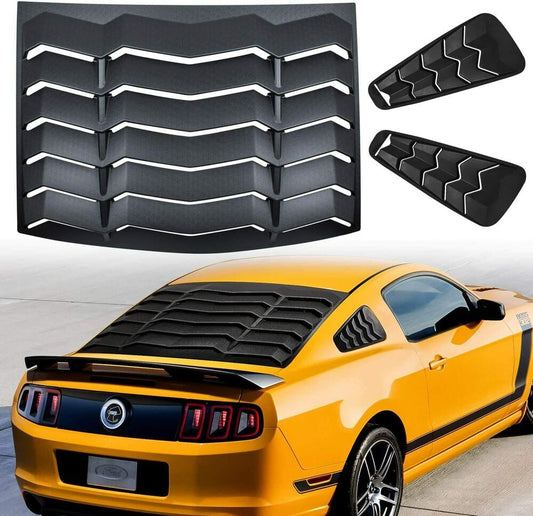 Ford Mustang 2005-2014 Rear and Side Window Louvers & Trunk Wings Spoiler