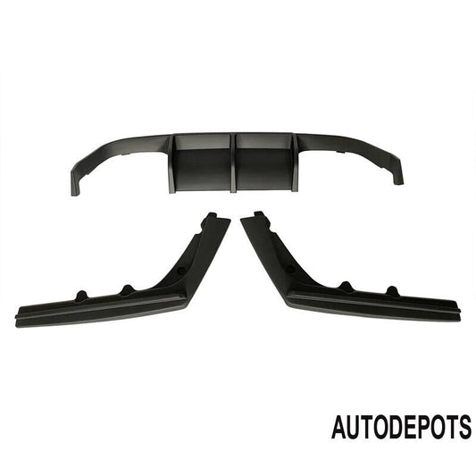 2015-2020 BMW F80 M3 M4 F82 F83 Rear Bumper Diffuser 3PCS Matte Black