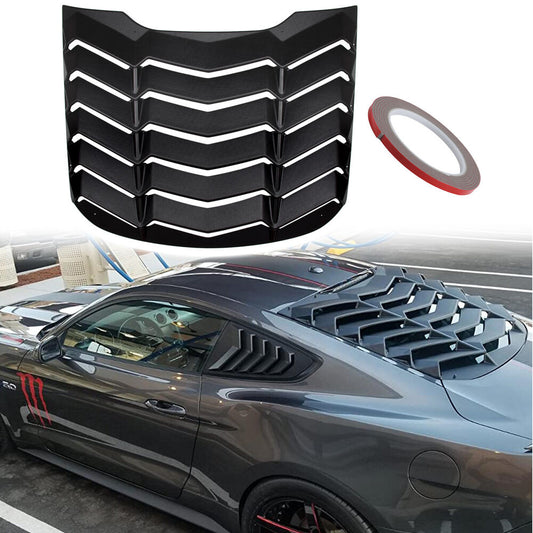 2015-2023 Ford Mustang Sun Shade Shield Cover Rear Window Scoop Louvers