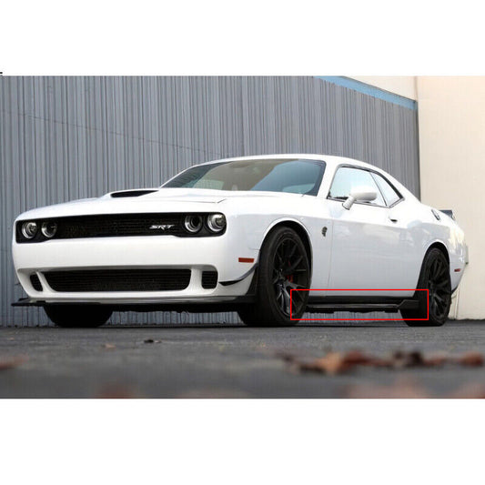 2015-2023 Dodge Challenger SXT Side Skirts Extension Rocker Panels Gloss Black