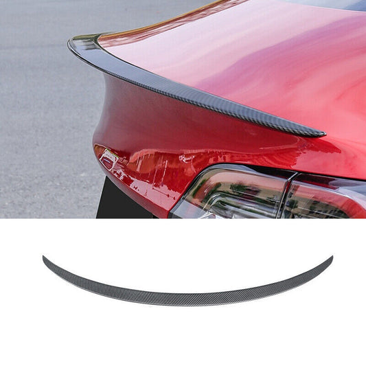 2017-2022 2023 Tesla Model 3 Rear Trunk Spoiler Wing Carbon Fiber Style
