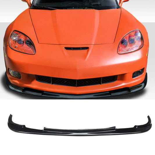 2005-2013 Corvette C6 Z06 Wide Body Front Splitter Bumper Lip Glossy Black