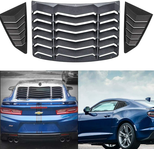 Chevrolet Camaro 2016-2023 Rear & Side Window Louver Sun shade Scoop Cover
