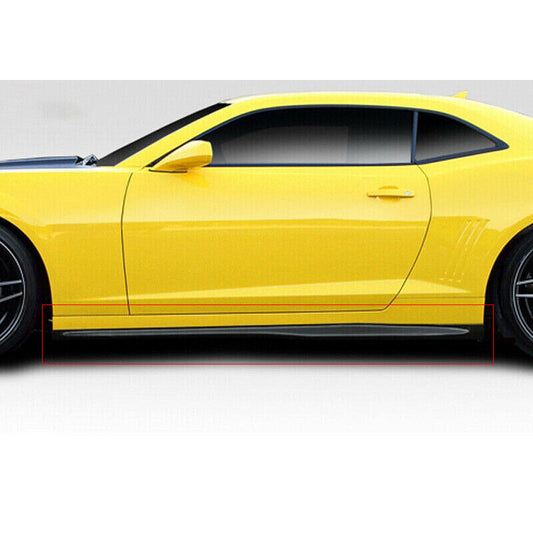 2010-2015 Chevrolet Camaro Side Skirts Extension Rocker Panel Matte Black