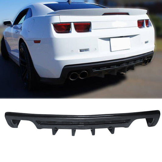 2010-2013 Chevy Camaro ZL1 Models Shark Fin Carbon Look Rear Bumper Diffuser Lip