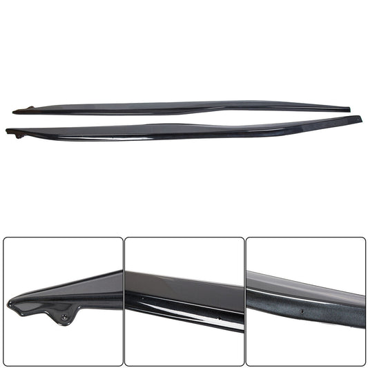 2014-2019 Corvette C7 Metallic Side Skirts Z06 Style Gloss Black