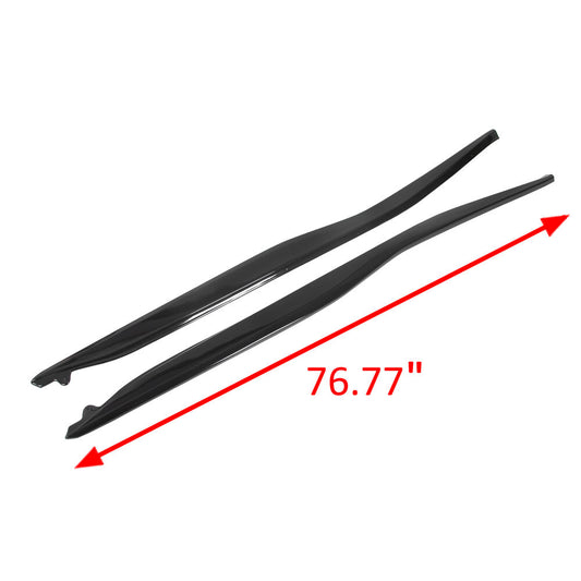 2014-2019 Corvette C7 Metallic Side Skirts Z06 Style Gloss Black