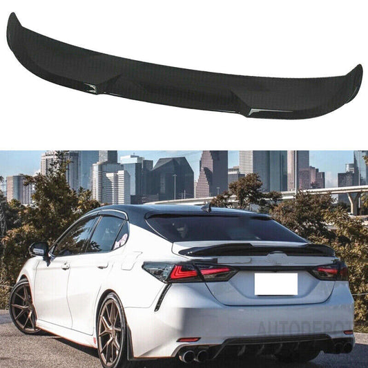 2018-2023 Toyota Camry Splitter Wing Lip Rear Trunk Spoiler Gloss Black