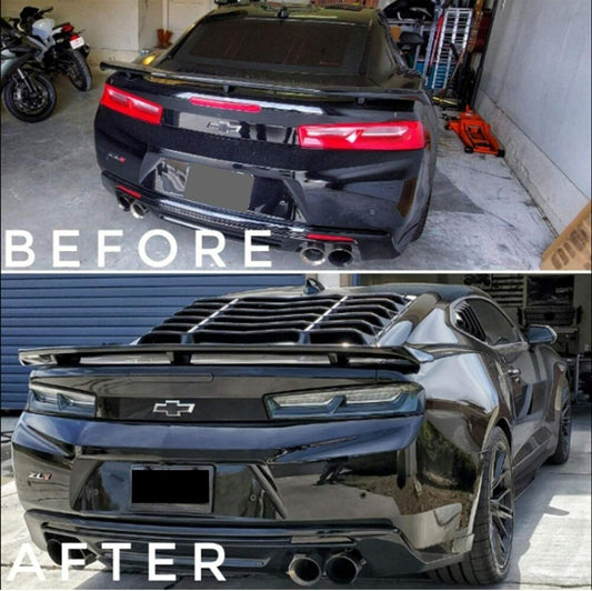 Chevy Chevrolet Camaro 2016-2023 Rear & Side Window Louvers Sun Shade Cover