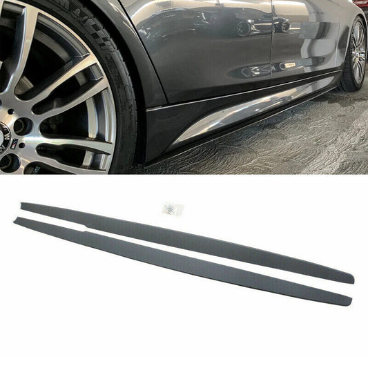 2012-2018 BMW F30 Sedan M Sport Side Skirts For Matte Black