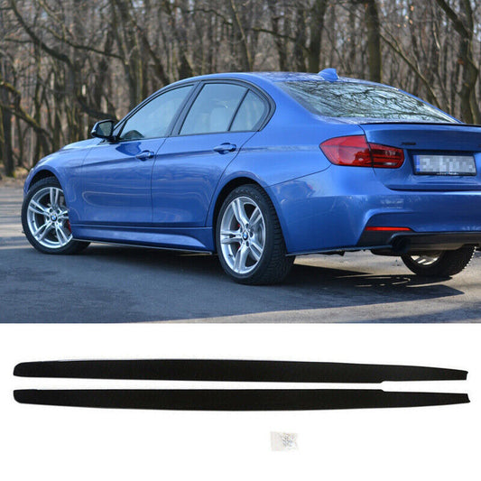 2012-2018 BMW 3 Series Sedan F30 F31 M Sport Side Skirts Gloss Black