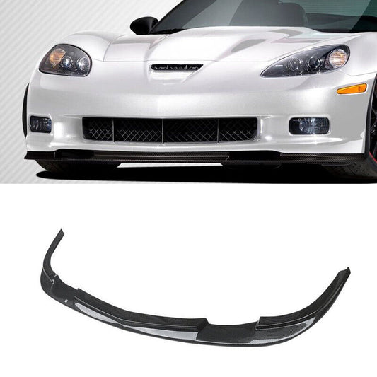 2005-2013 Corvette C6 Z06 Front Splitter Bumper Lip Carbon Style ZR1 Style