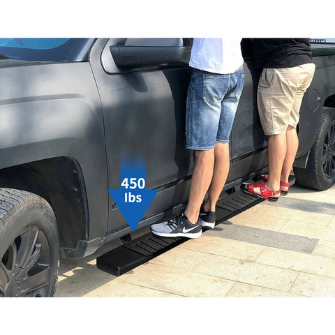2019-2025 Dodge Ram 1500 Crew Cab 6 Running Board Side Step Nerf Bars Black