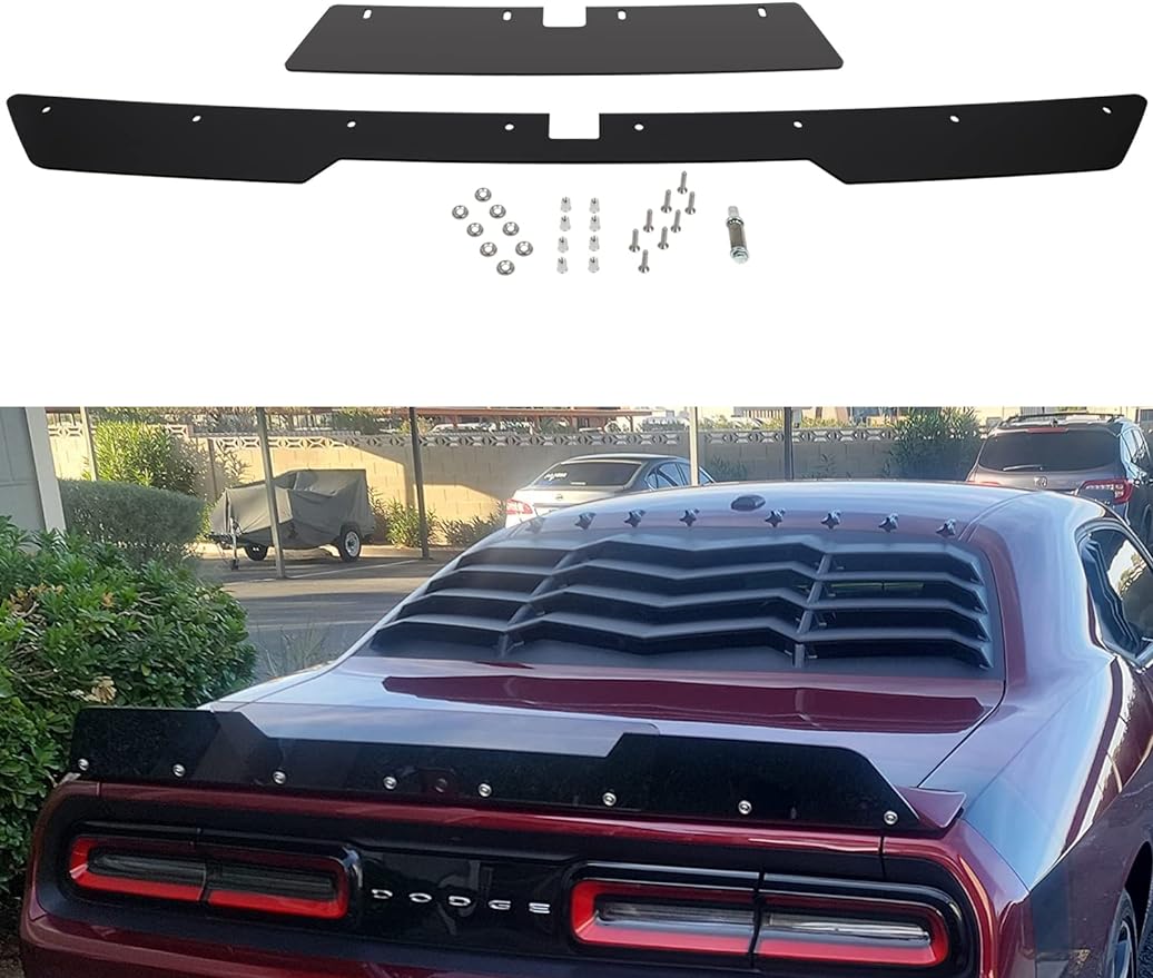 Dodge Challenger 2015-2021 SRT RT Rear WickerBill Spoiler Hellcat Scat Pack with Back up Camera