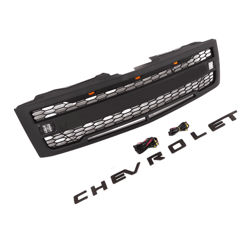{WildWell}{ Chevrolet Grille}-{ Chevrolet Silverado Grille 2007-2013/2}-left