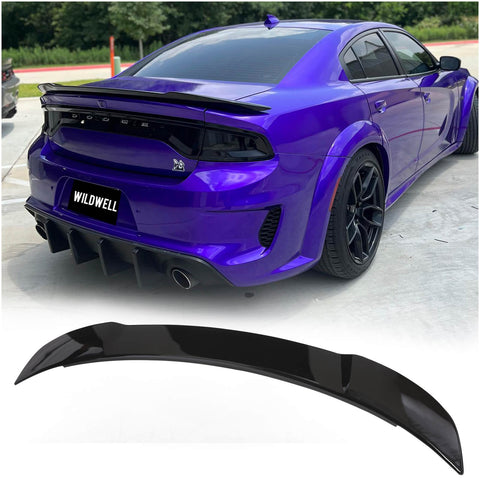 {WildWell}{Dodge Rear Spoiler}-{Dodge Charger Spoiler 2011-2022/1}-Glossy Black
