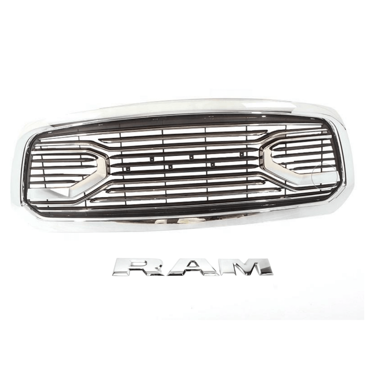 🚗 Chrome Front Grill For 2013-2021 Dodge Ram 1500 Laramie | Replace 68197703AA