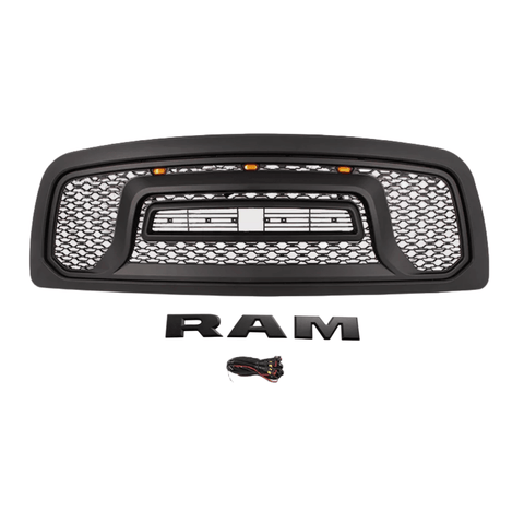 {WildWell}{Dodge Grill}-{Dodge RAM 2500 3500 Grill 2010-2019/3}-Front