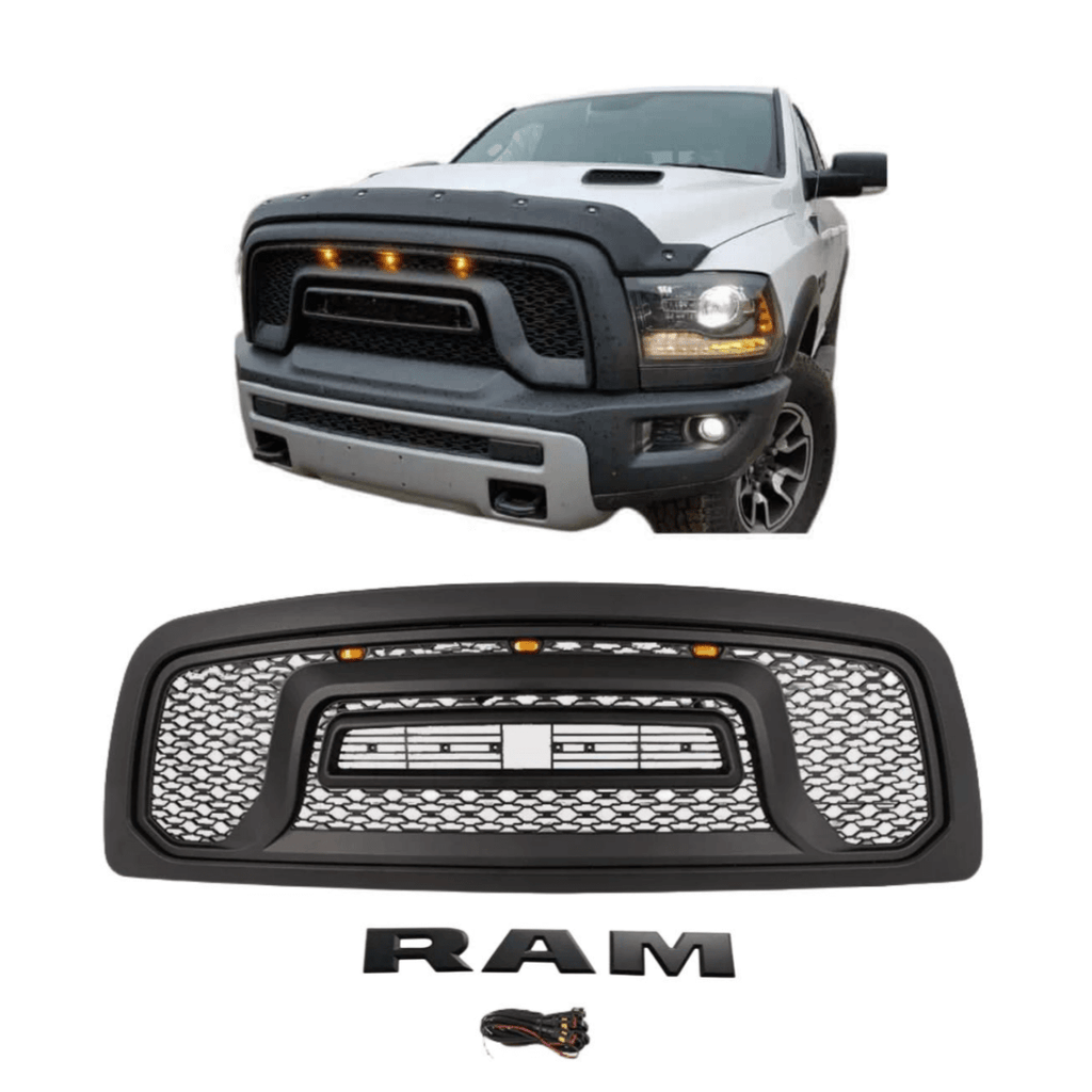 2010-2019 Dodge RAM 2500 3500 Grill W/ LED Lights & Letters