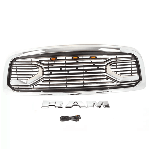 {WildWell}{Dodge Grill}-{Dodge RAM 2500 3500 Grill 2010-2019/4}-Front