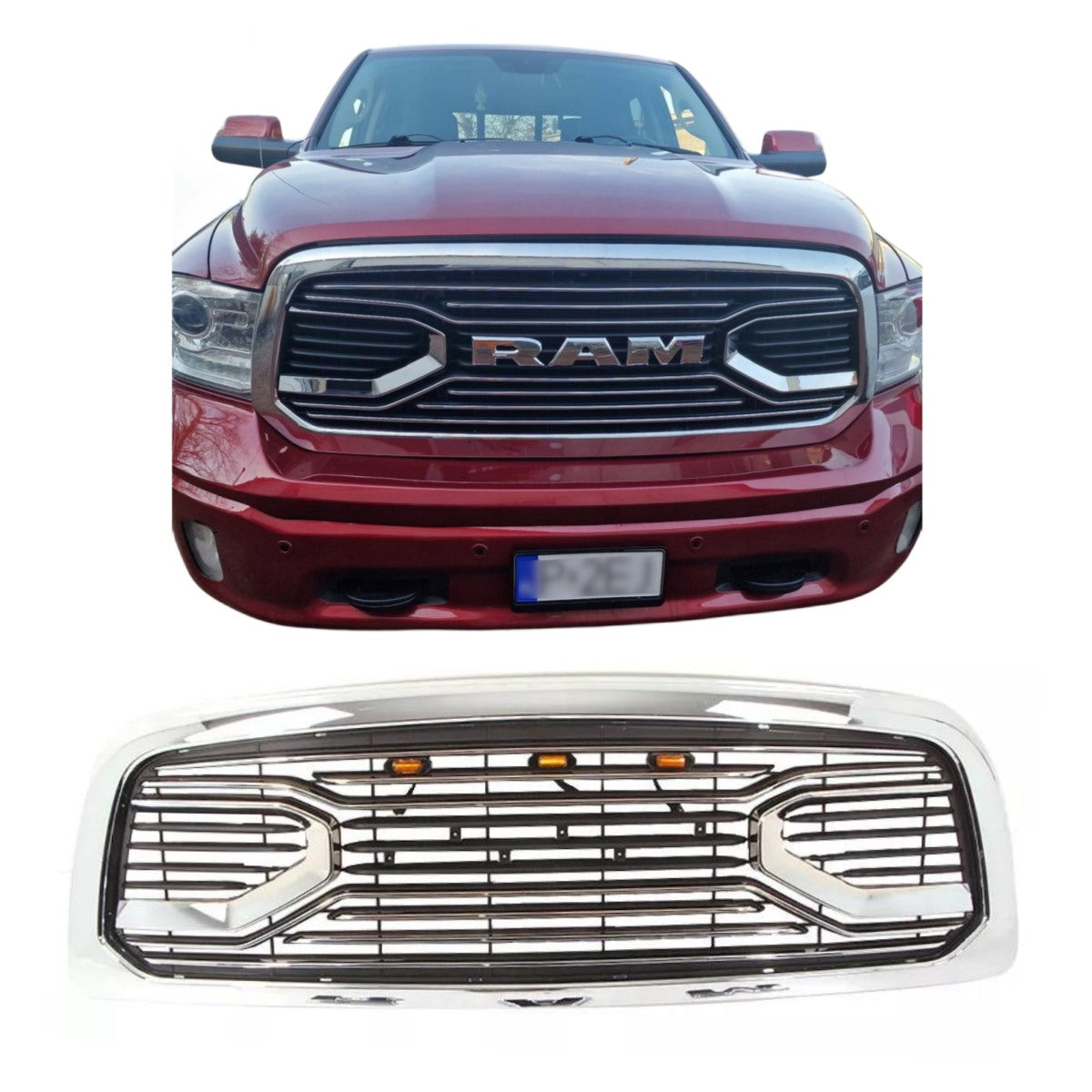 Griglia Paraurti Anteriore Per Dodge Per RAM 1500 2006-2008 Racing Griglia Paraurti Anteriore Per Dodge Per RAM 1500 2006-2008 Racing