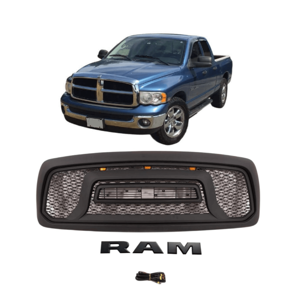{WildWell}{Dodge Grill}-{Dodge RAM1500 Grill 2002-2005/1}-Front