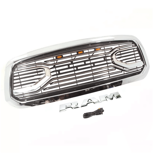 {WildWell}{Dodge Grill}-{Dodge RAM 1500 Grill 2002-2005/4}-Front
