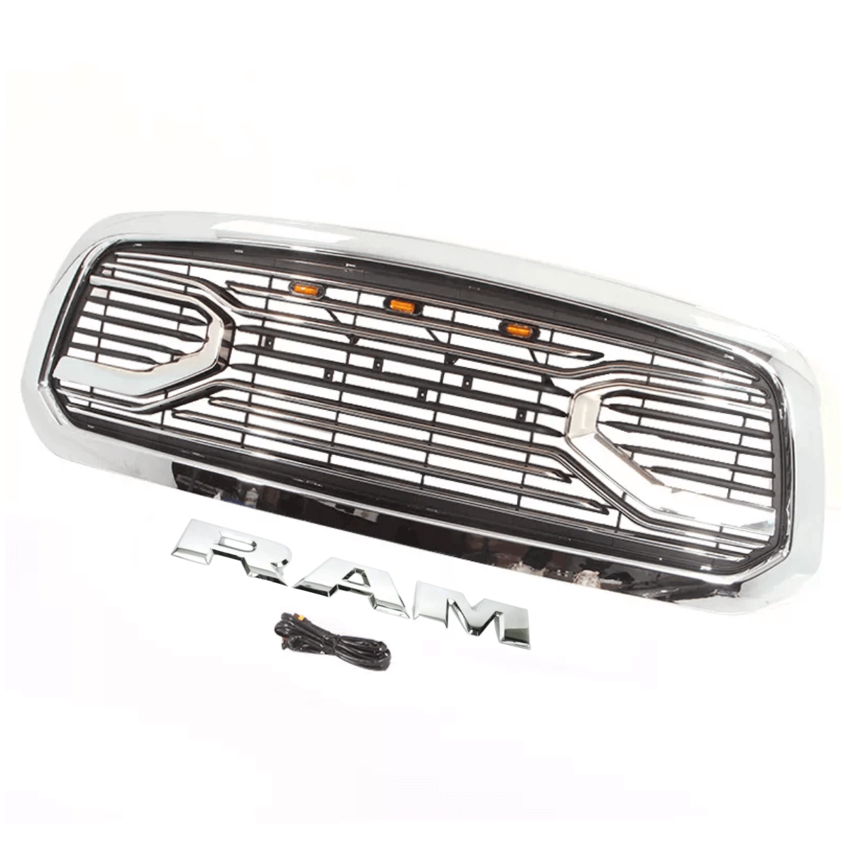 {WildWell}{Dodge Grill}-{Dodge RAM 1500 Grill 2002-2005/3}-Front